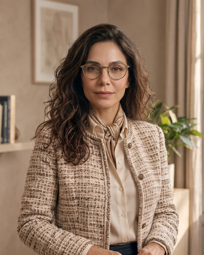 Julia Luce Mannoni, psychologue clinicienne, à son cabinet